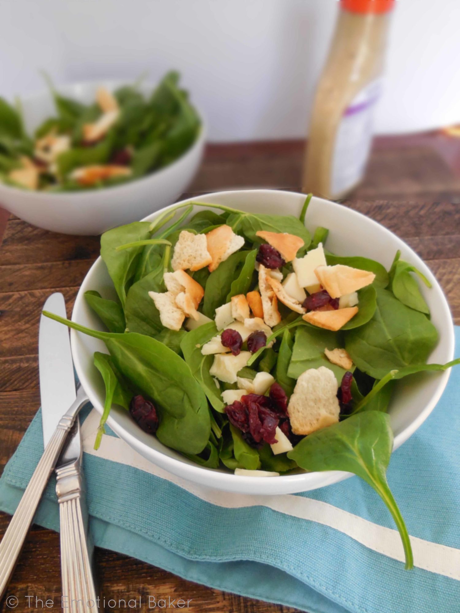 Spinach Cranberry Salad | The Emotional Baker