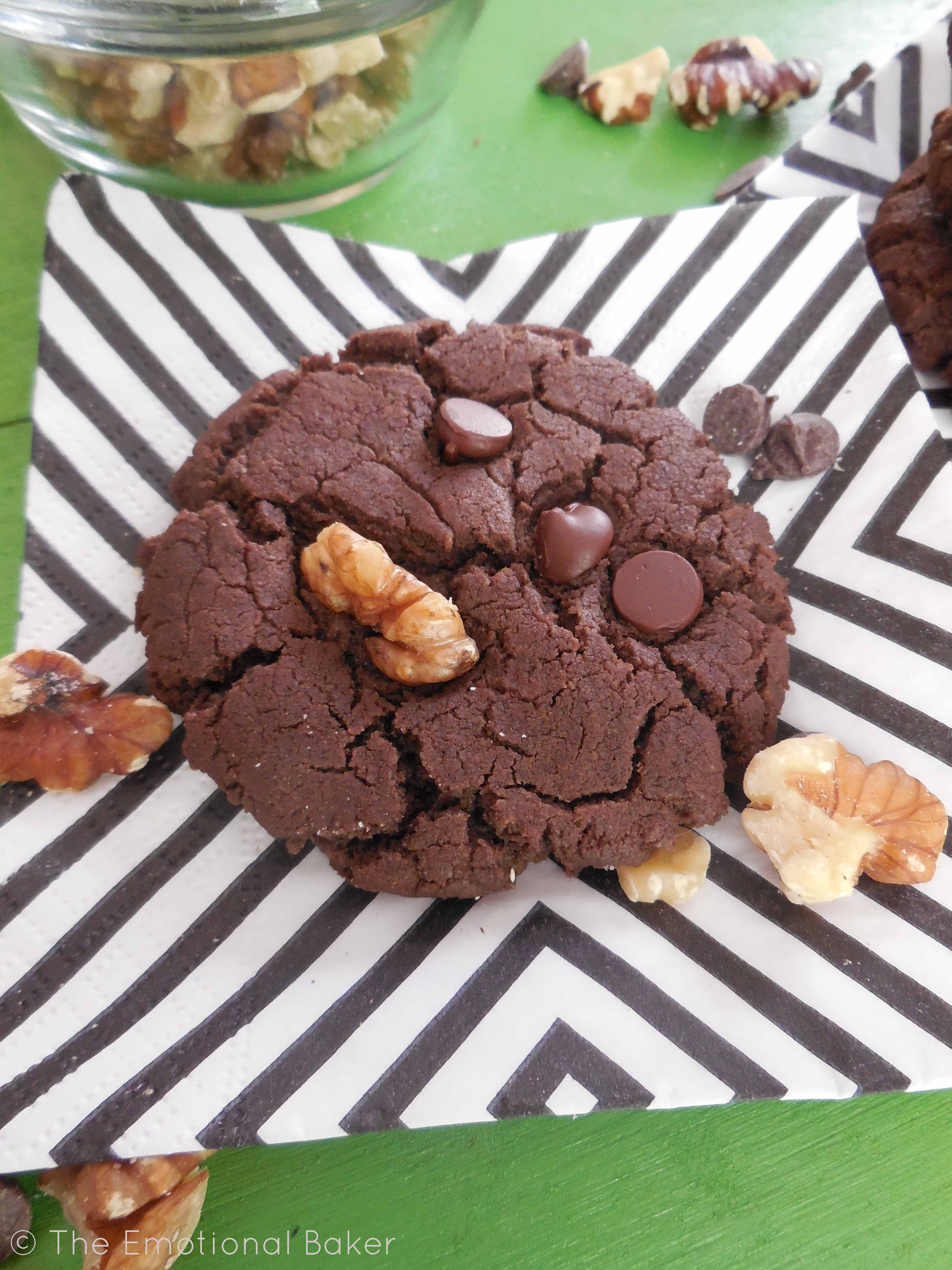 Double Chocolate Walnut Cookies