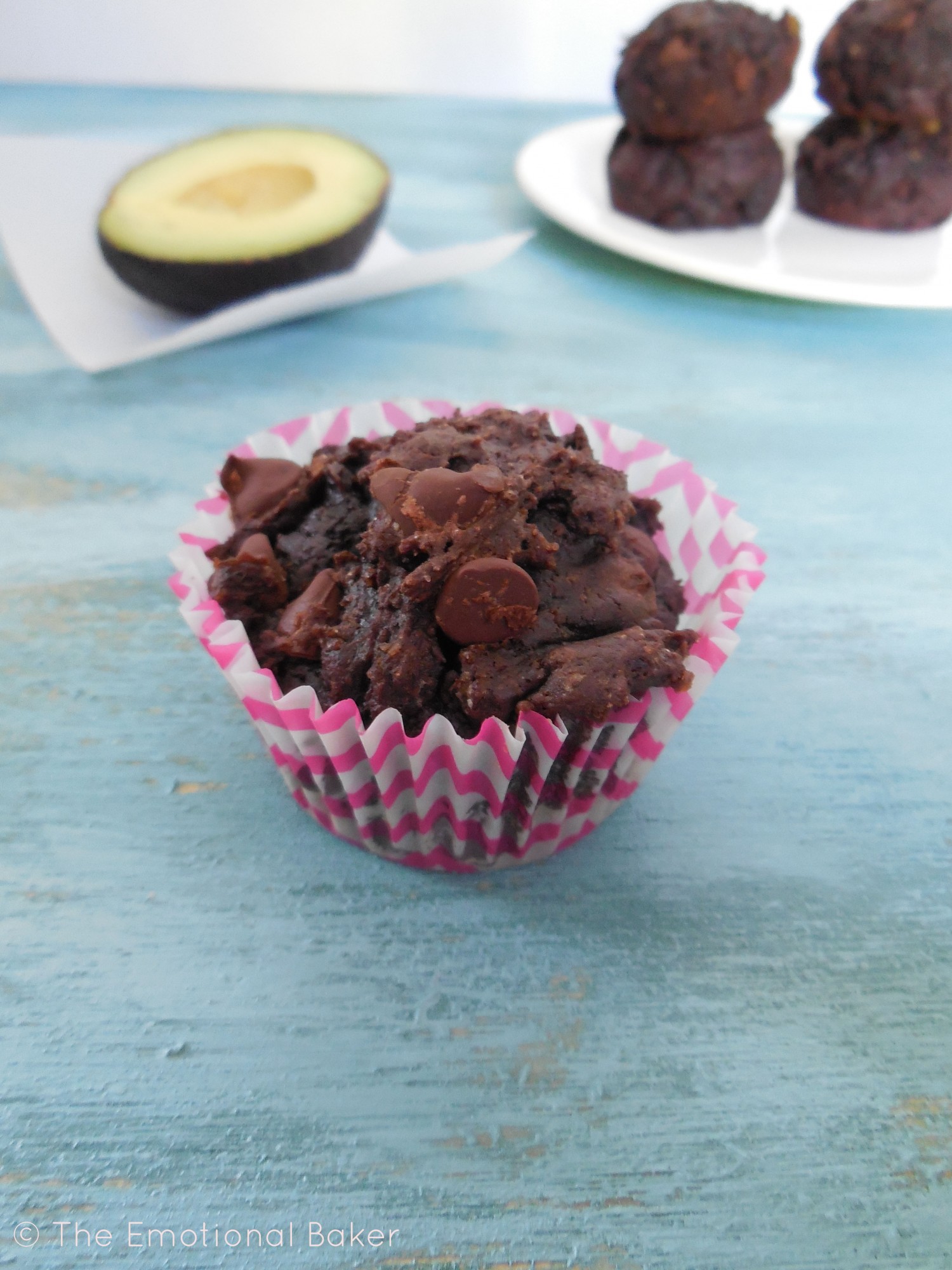 Chocolate Avocado Muffins