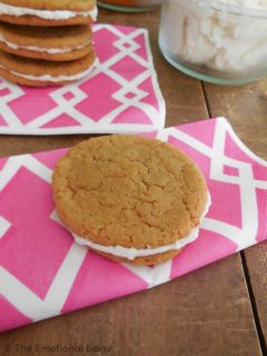 Pumpkin Ginger Sandwich Cookies