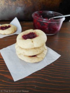 Cranberry Thumbprint Cookies