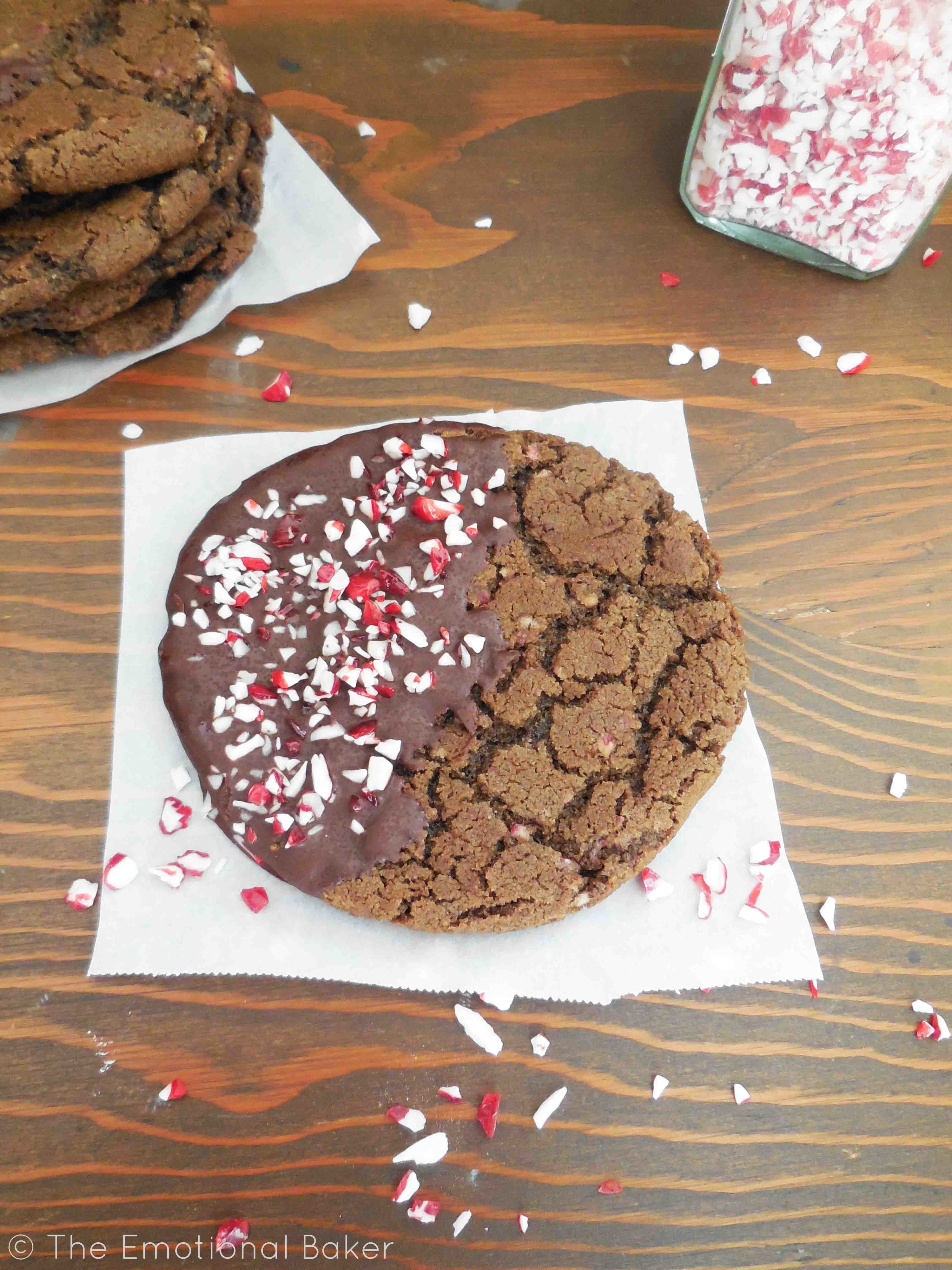 Peppermint Dark Chocolate Cookies