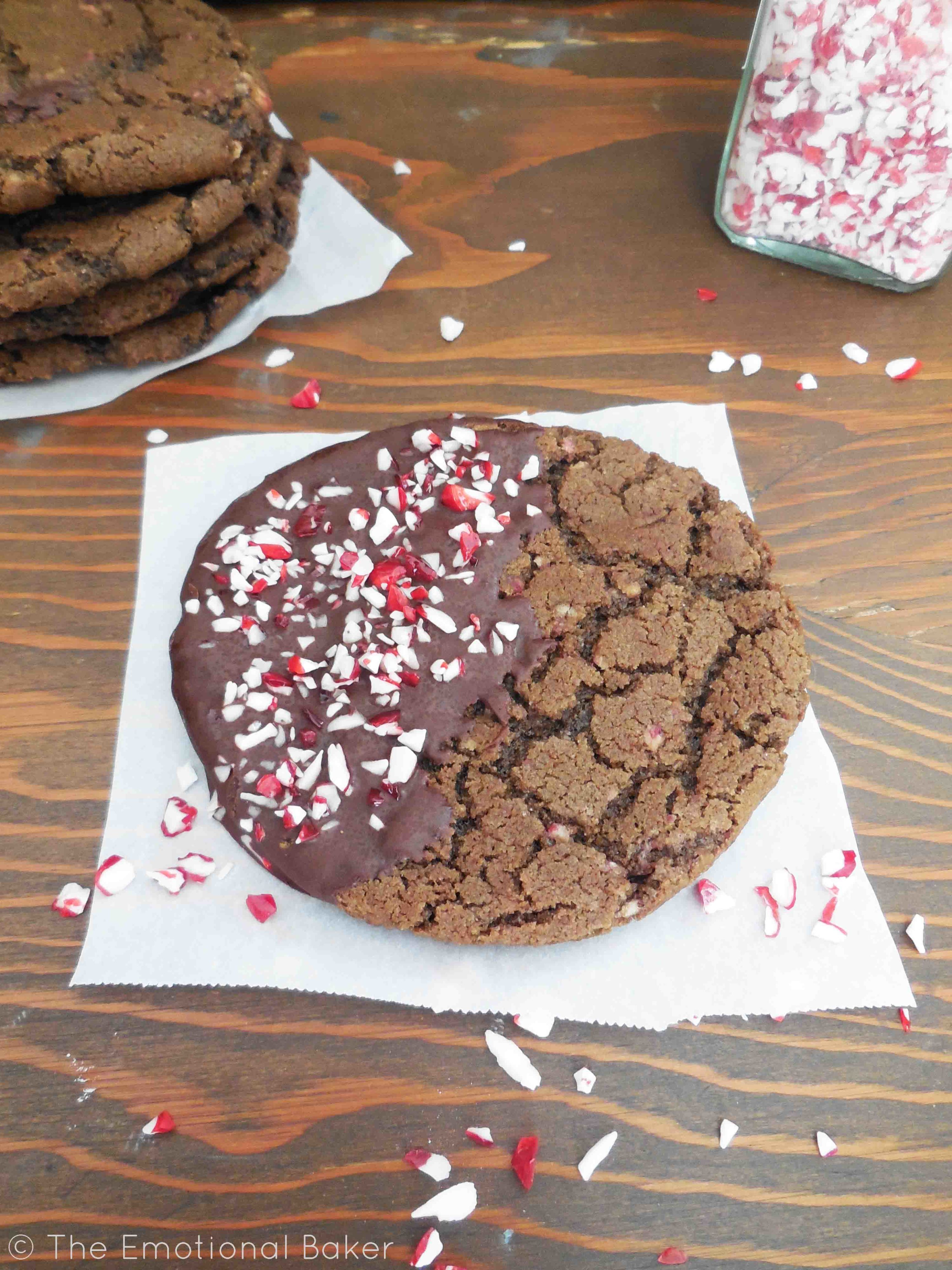 Peppermint Dark Chocolate Cookies