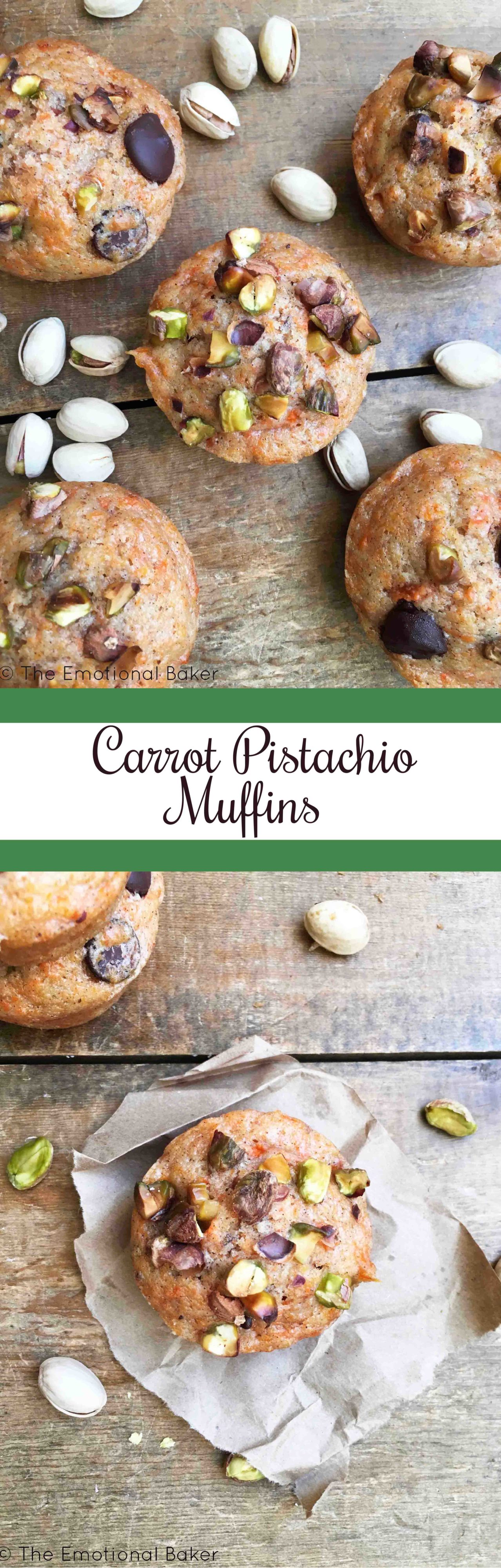 Carrot Pistachio Muffins