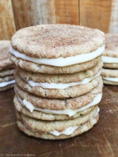 Chai Spiced Snickerdoodles with Vanilla Frosting