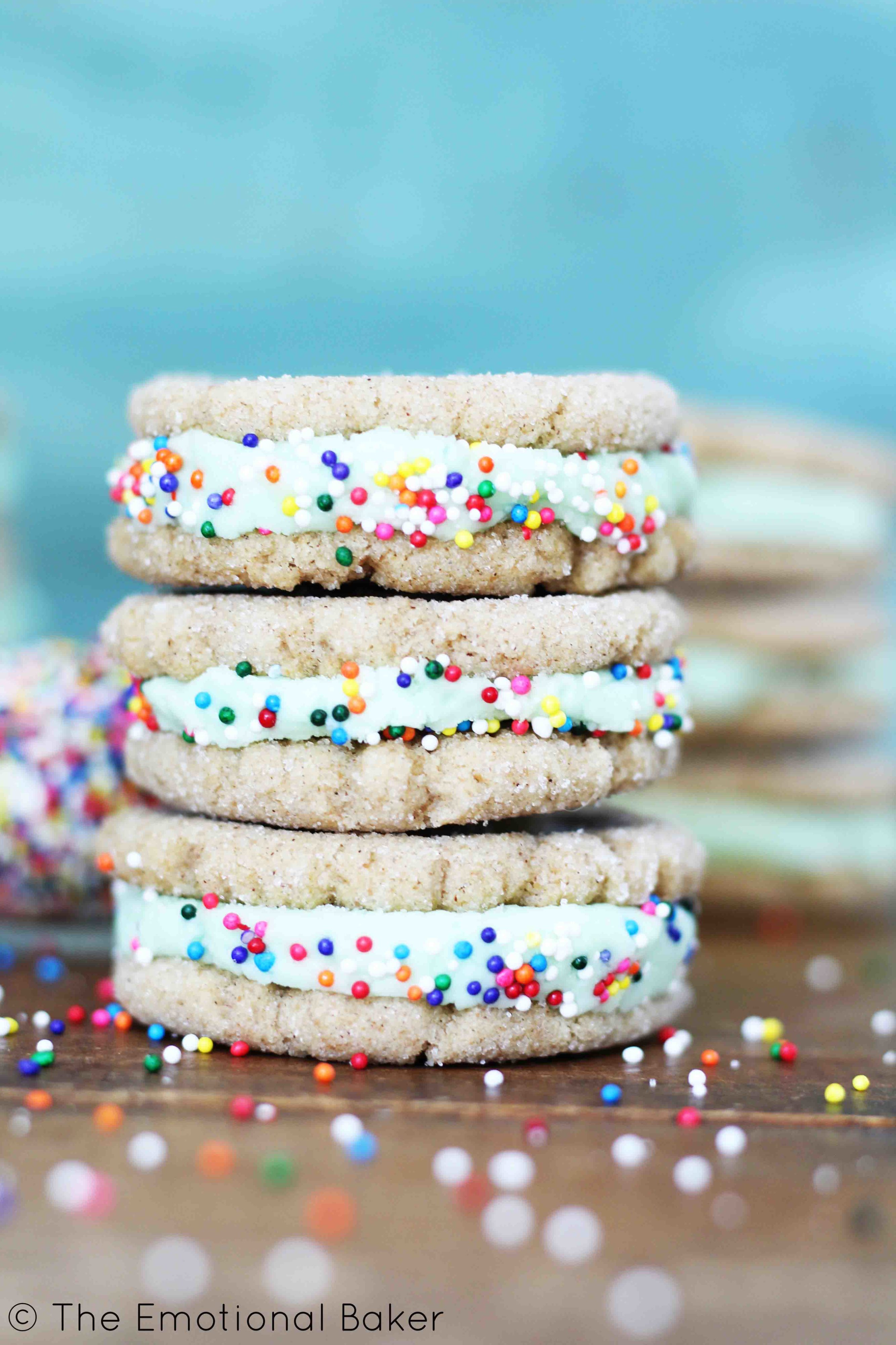 Key Lime Pie Cookie Sandwiches