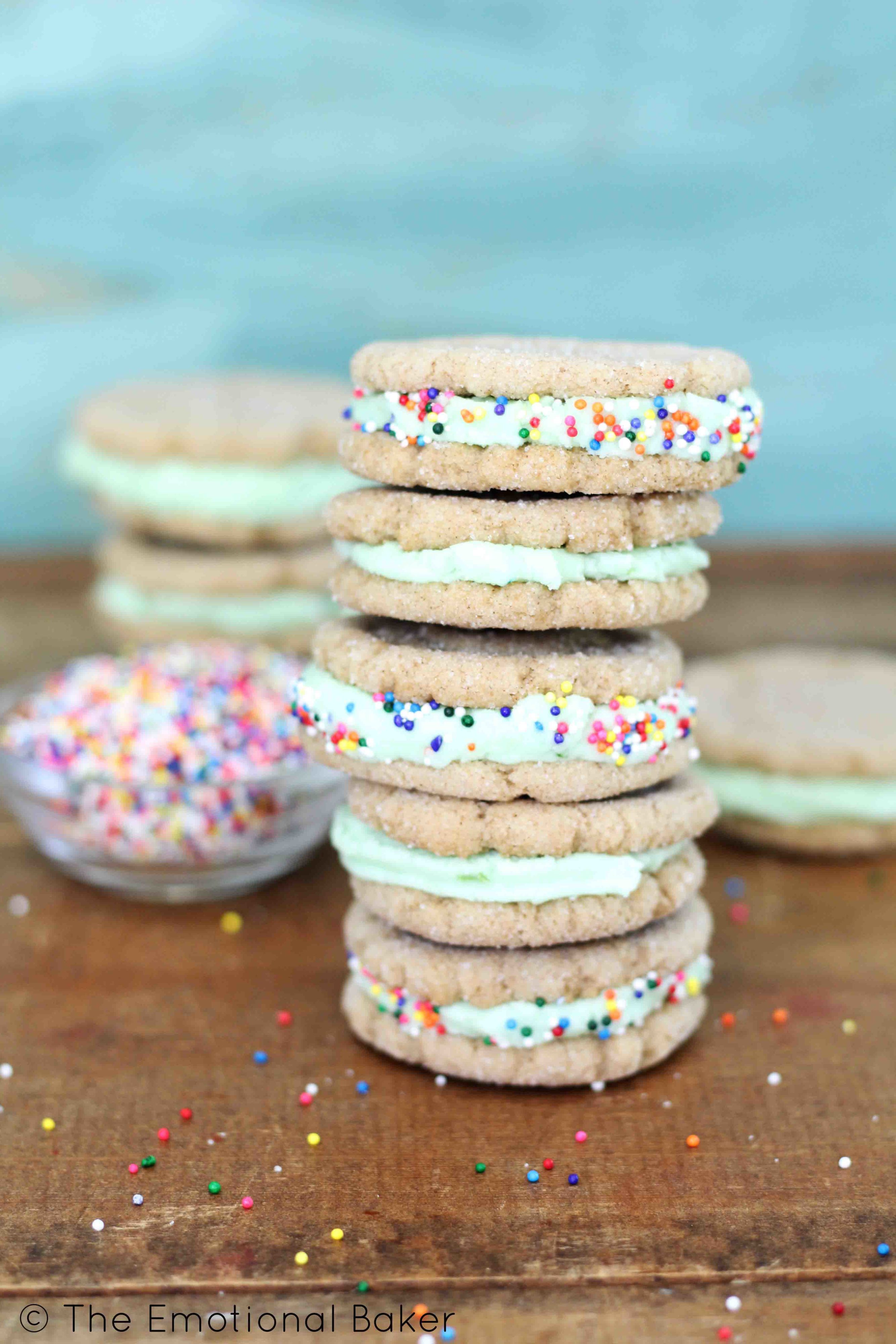 Key Lime Pie Cookie Sandwiches