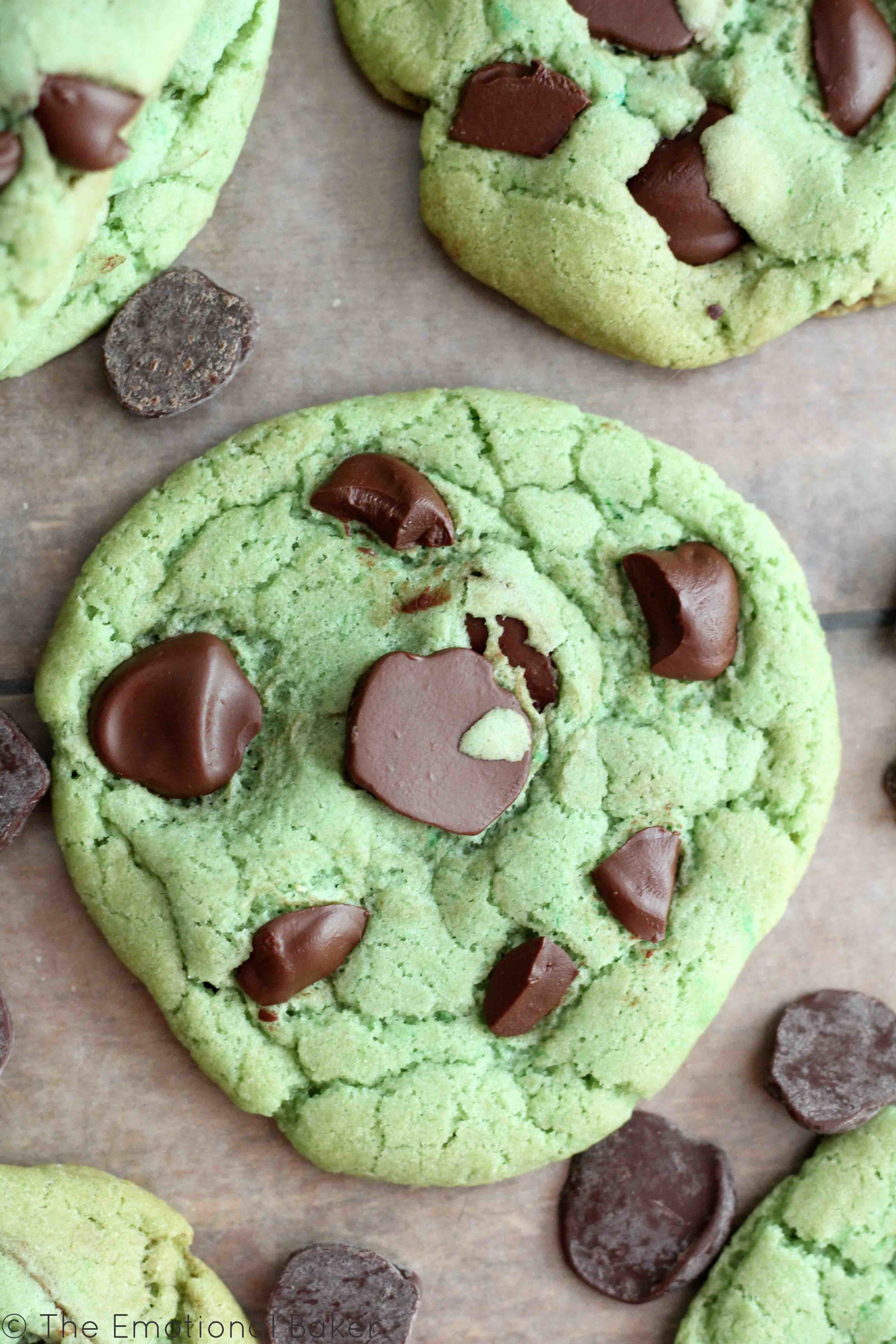 Mint Chocolate Chip Cookies | The Emotional Baker