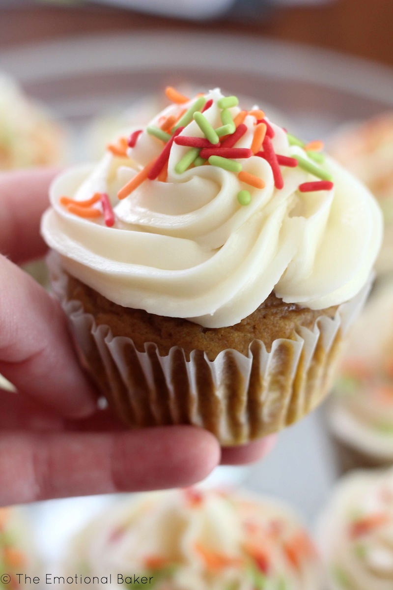 These Vegan Pumpkin Cupcakes are perfect for fall and the holiday season. You won't be able to resist these delicious cupcakes!