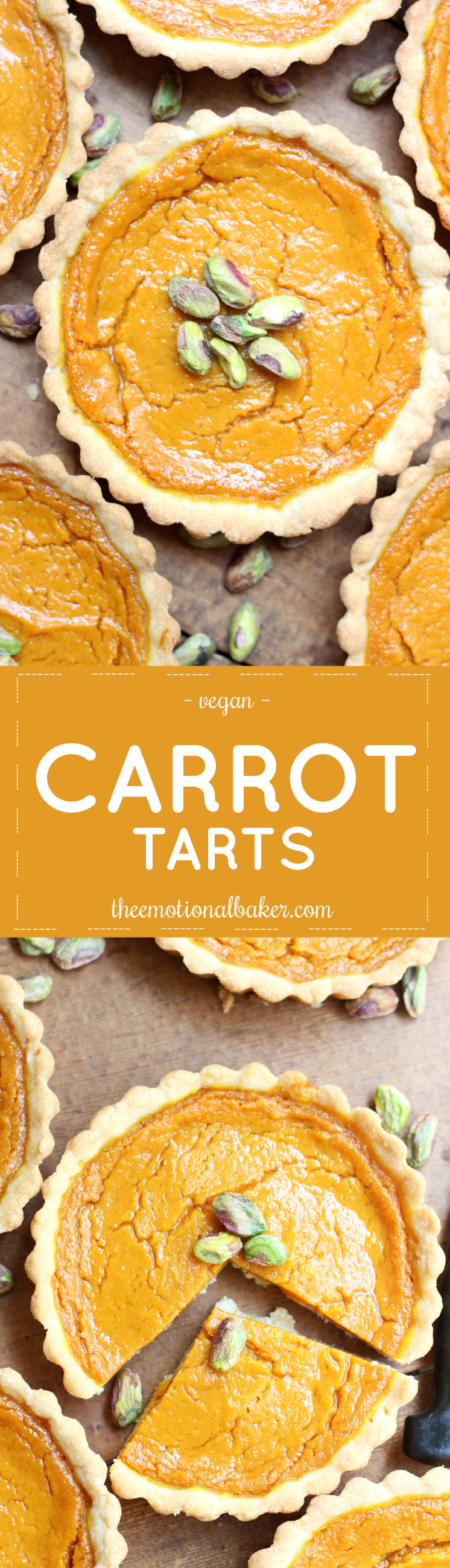 Add a new dessert to your Easter celebration - Carrot Tarts. These sweet mini pies are bursting with carrot flavor and accented with cardamom and nutmeg. 
